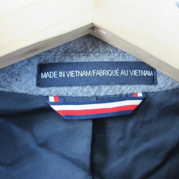 Tommy Hilfiger Men's Top Coat Gray Single-Breasted 42 R Old Money Overcoat 1038 - Picture 3 of 11